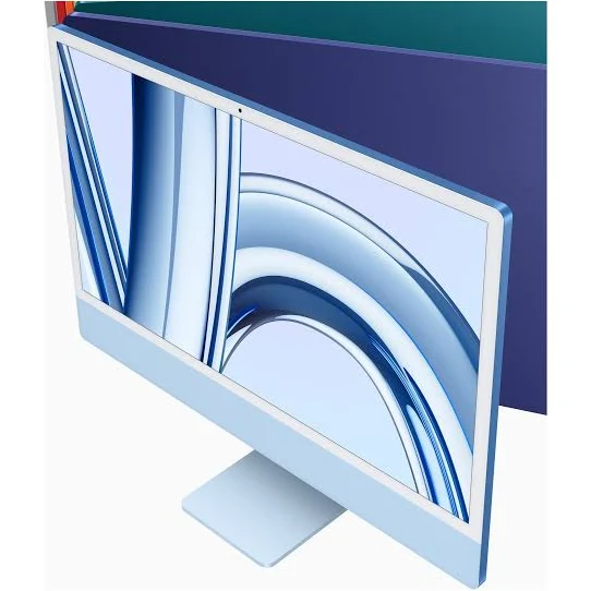 24-INCH IMAC WITH RETINA 4.5K DISPLAY: APPLE M3 CHIP WITH 8‑CORE CPU AND 10‑CORE GPU, 256GB SSD - BLUE