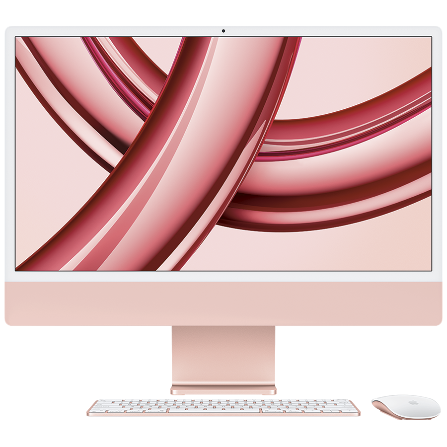 24-INCH IMAC WITH RETINA 4.5K DISPLAY: APPLE M3 CHIP WITH 8‑CORE CPU AND 10‑CORE GPU, 256GB SSD - PINK