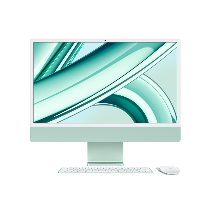 24-INCH IMAC WITH RETINA 4.5K DISPLAY: APPLE M3 CHIP WITH 8‑CORE CPU AND 10‑CORE GPU, 512GB SSD - GREEN