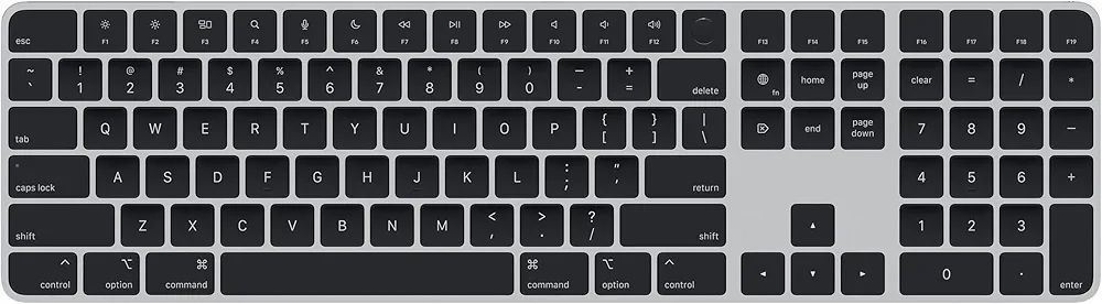 MAGIC KEYBOARD WITH TOUCH ID AND NUMERIC KEYPAD FOR MAC MODELS WITH APPLE SILICON - BLACK KEYS - INTERNATIONAL ENGLISH