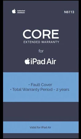 EXTENDED WARRANTY: IPAD AIR 