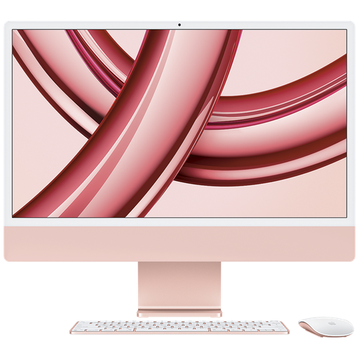[MQRT3SO/A] 24-INCH IMAC WITH RETINA 4.5K DISPLAY: APPLE M3 CHIP WITH 8‑CORE CPU AND 10‑CORE GPU, 256GB SSD - PINK