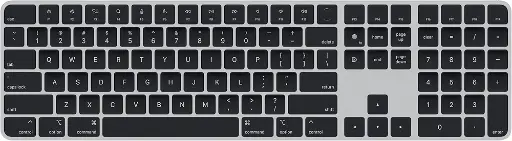 [MMMR3Z/A] MAGIC KEYBOARD WITH TOUCH ID AND NUMERIC KEYPAD FOR MAC MODELS WITH APPLE SILICON - BLACK KEYS - INTERNATIONAL ENGLISH
